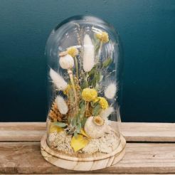 Cloche fleurs se?che?es